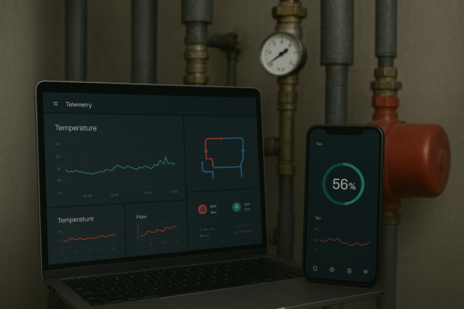 Online heat point control: telemetry and energy saving